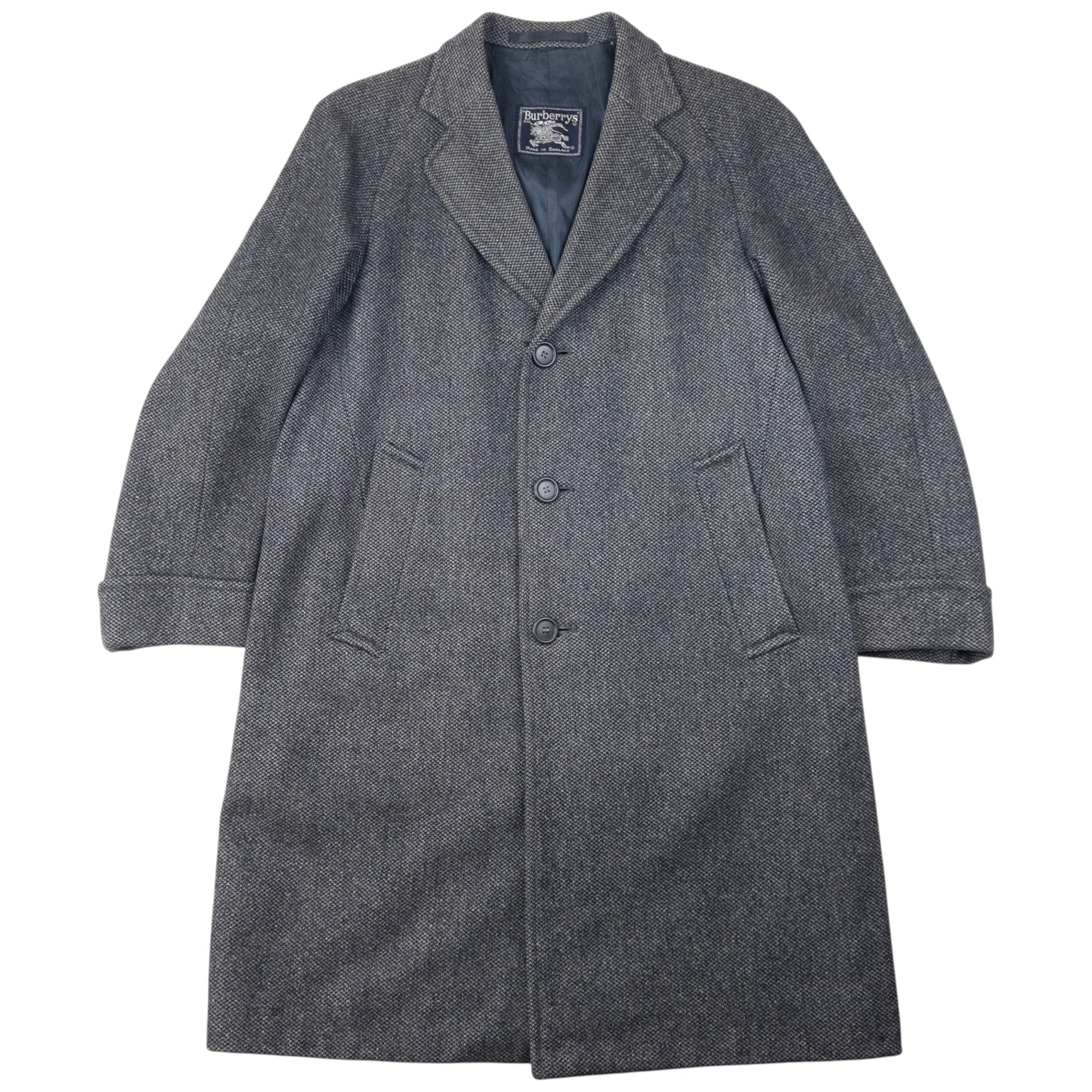 Vintage Burberry Longline Wool Jacket Size M