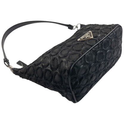 Vintage 2000s Prada Polka Dot Baguette Shoulder Bag