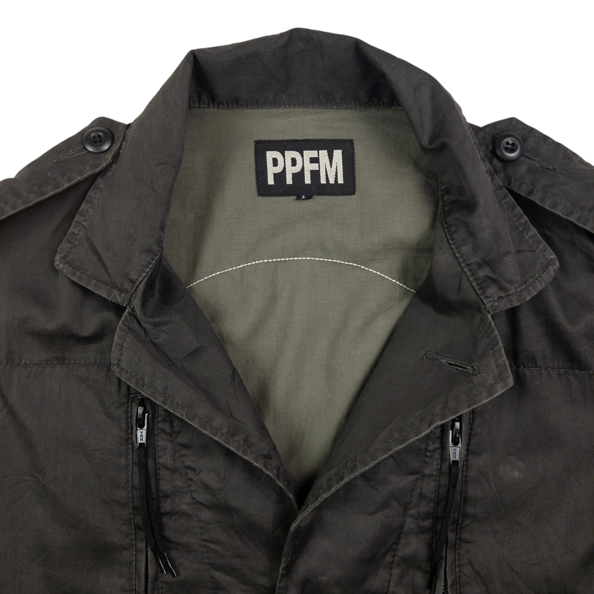Vintage PPFM Skull Lightweight Military Jacket Size M