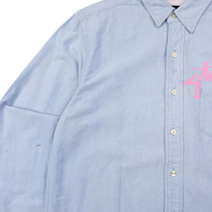 Vintage 2000s Stussy Long Sleeve Button Up Shirt Size M