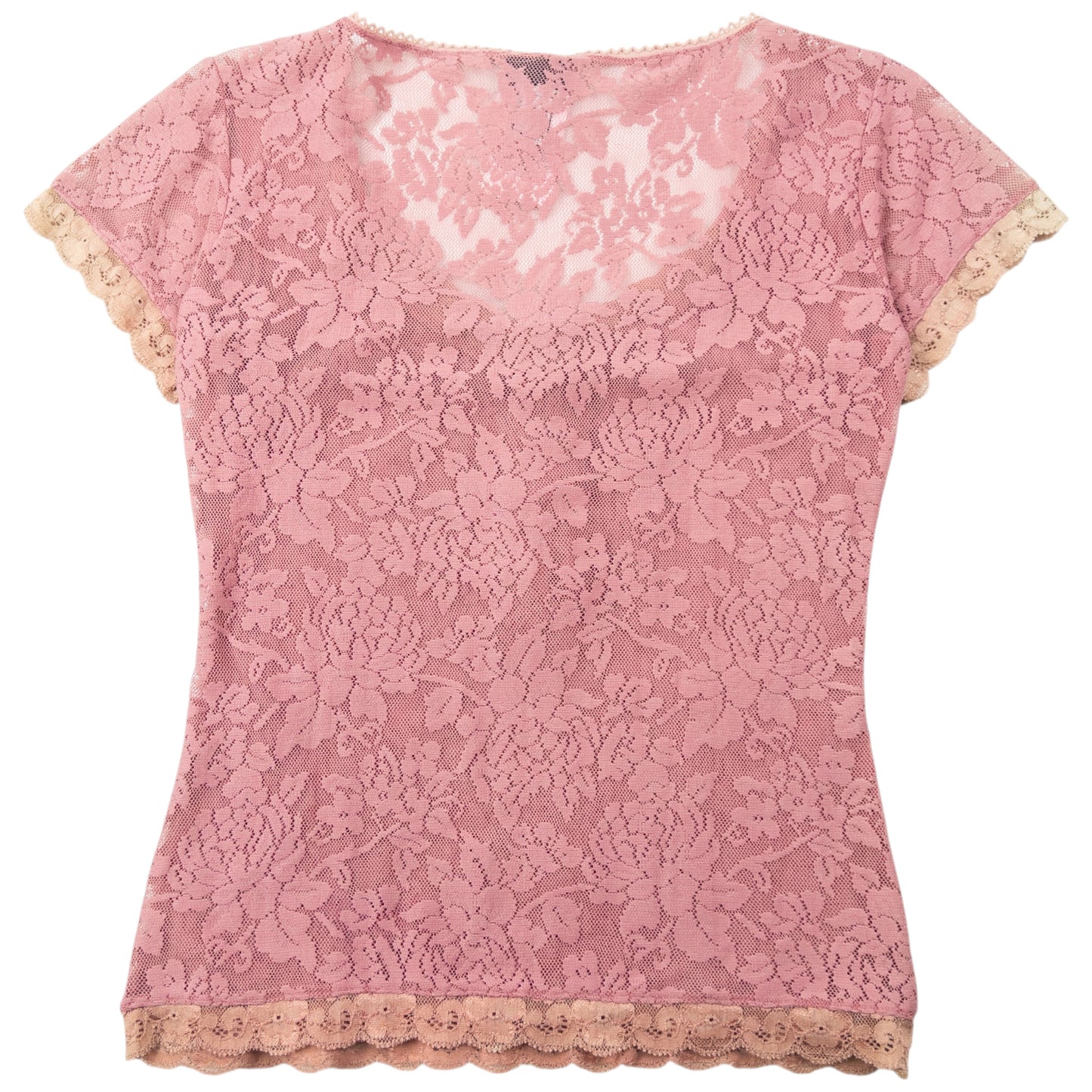 Vintage 2000s Dolce & Gabbana Knit Lace Top Womens Size S