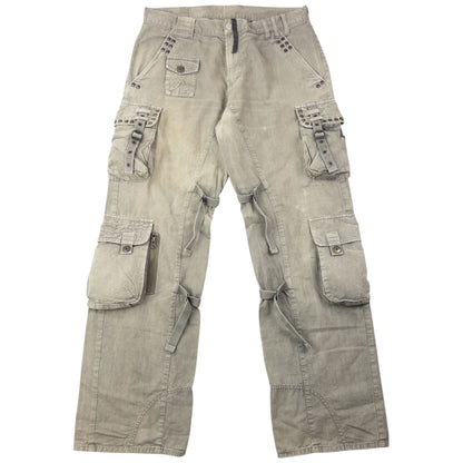 Vintage 2000s PPFM Buckle Cargo Trousers Size W33