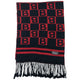 Vintage 90s Burberry Monogram Checkered Cashmere Tassel Scarf