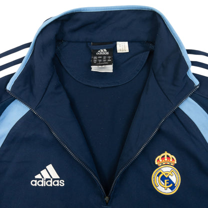 Vintage 2000s Adidas Real Madrid Q Zip Track Jacket Size M