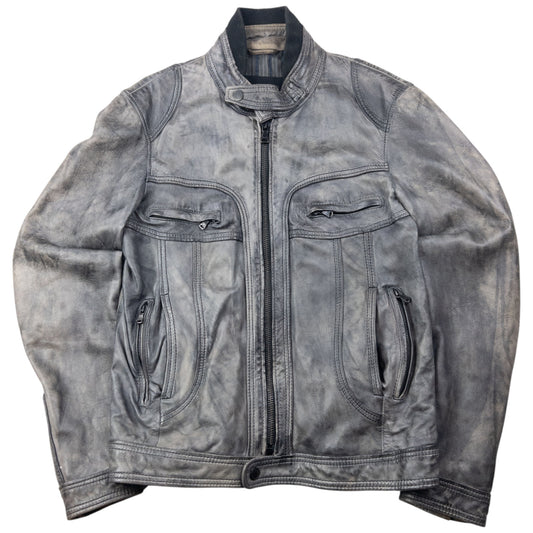 Vintage Dolce & Gabbana Lamb Leather Biker Jacket Size M