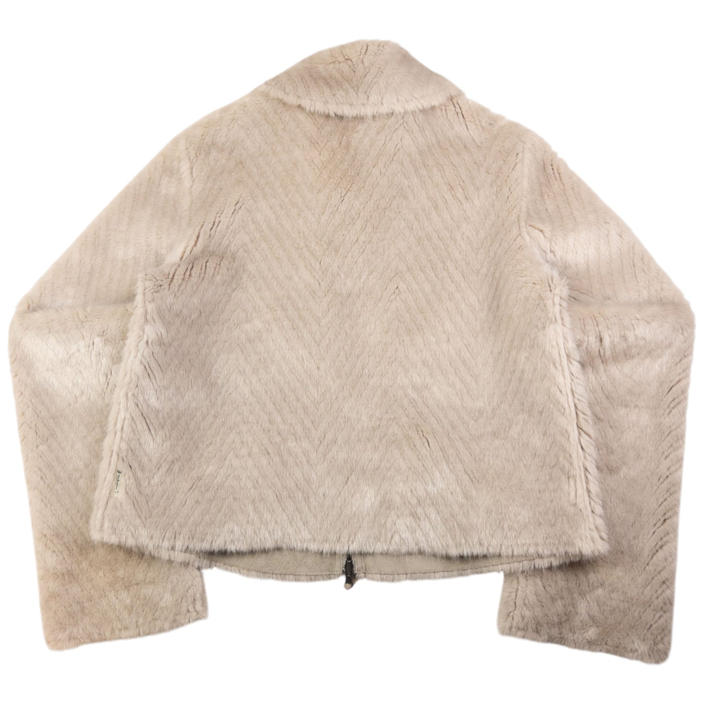 Vintage Armani Jeans Reversible Fur Jacket Womens Size M
