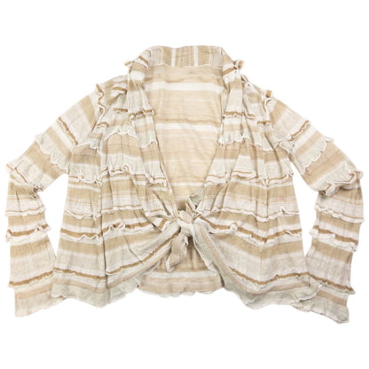 Vintage Haat By Issey Miyake Layered Frill Wrap Cardigan Womens Size S