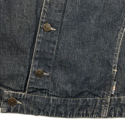 Vintage 2000s Burberry Button Up Denim Jacket Womens Size S