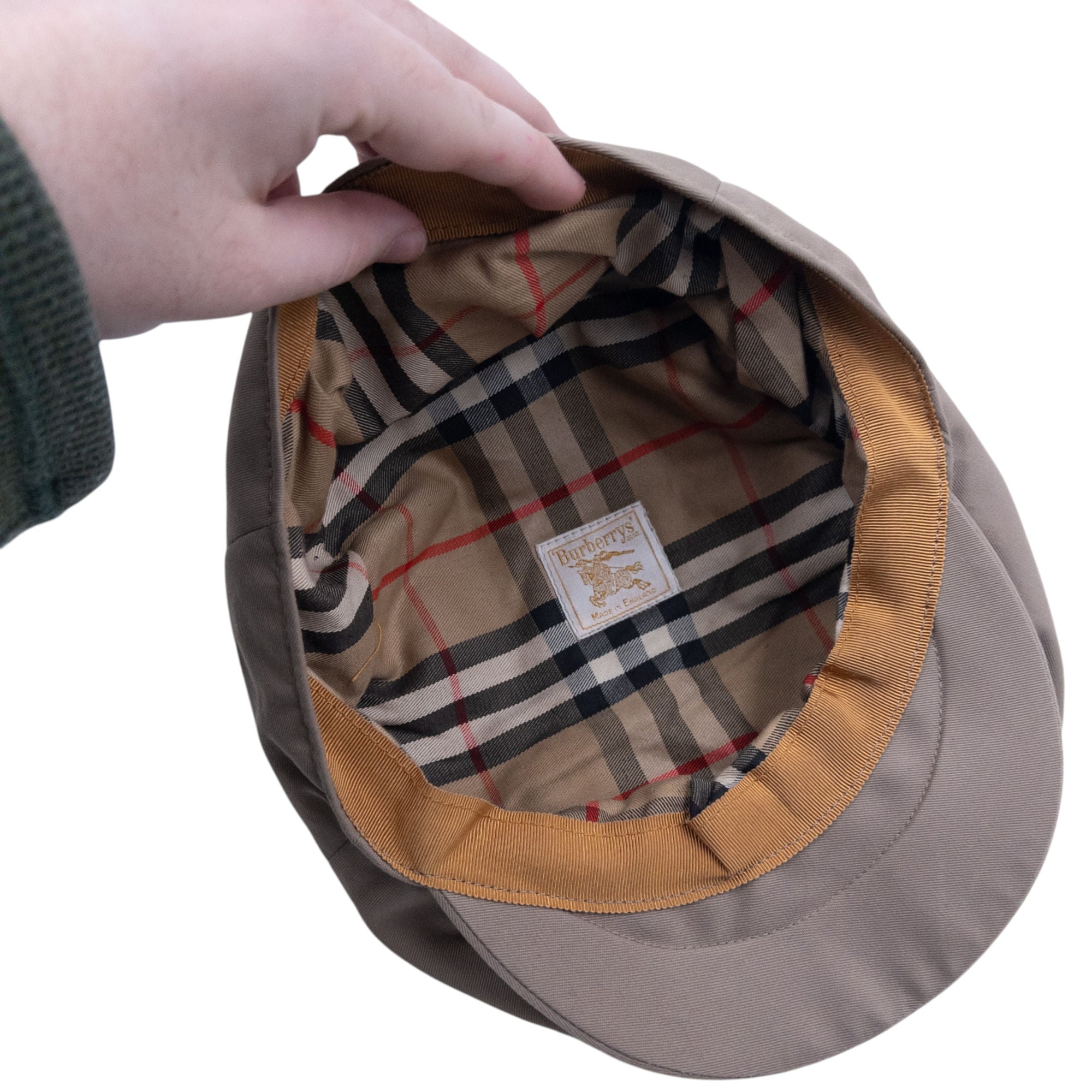 Vintage 80s Burberry Flat Cap Hat