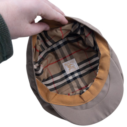 Vintage 80s Burberry Flat Cap Hat