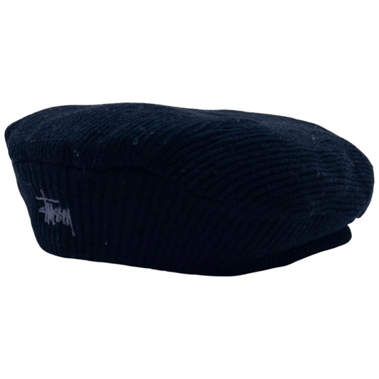Vintage 2000s Stussy Ribbed Wool Flat Cap Hat