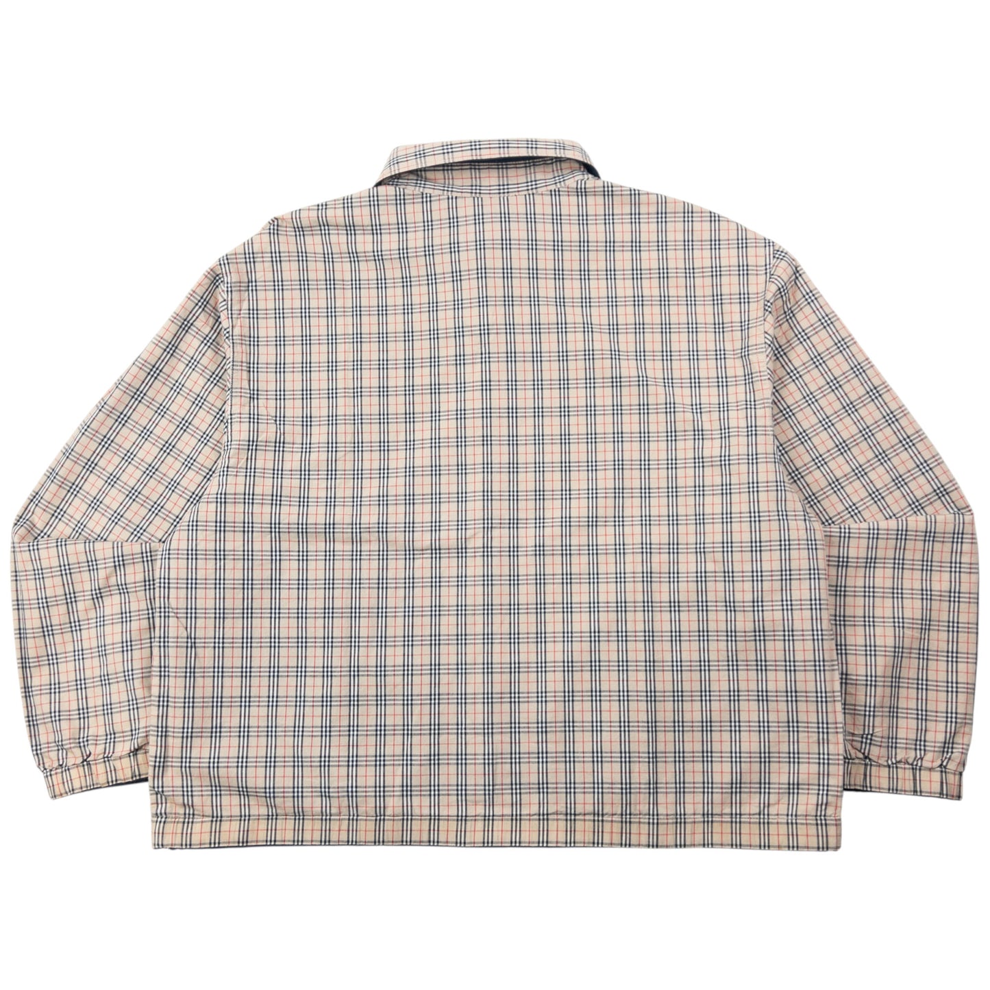 Vintage 90s Burberry Nova Check Reversible Zip Up Jacket Size M