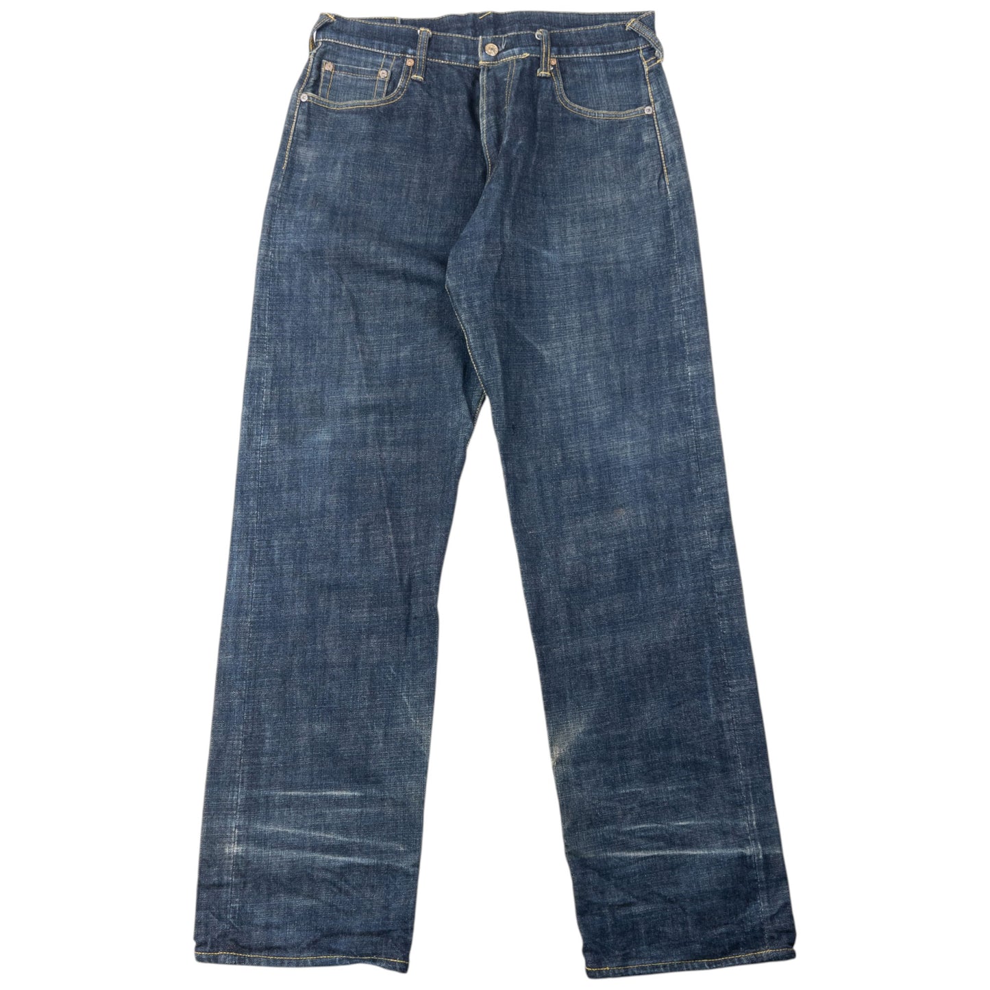 Vintage 2000s Evisu Painted Daicock Japanese Denim Jeans Size W32