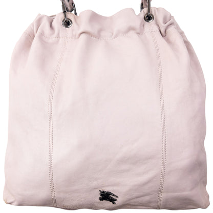 Vintage 2000s Burberry Leather Bucket Shoulder Bag