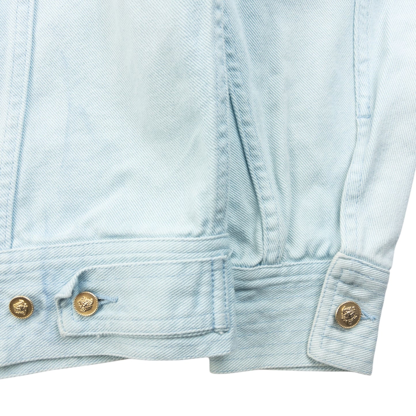 Vintage 90s Versace Jeans Couture Button Up Denim Jacket Size S