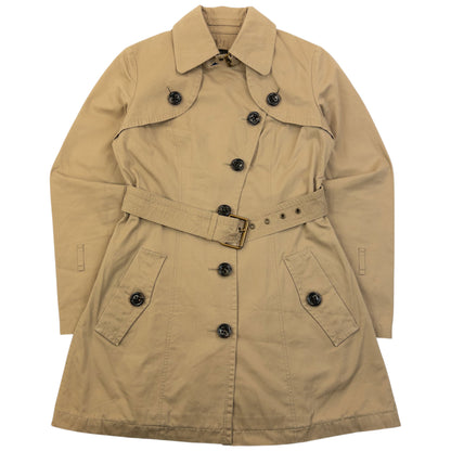 Vintage 2000s Burberry Blue Label Nova Check Lined Trench Jacket Womens Size S