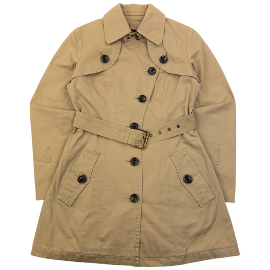 Vintage 2000s Burberry Blue Label Nova Check Lined Trench Jacket Womens Size S