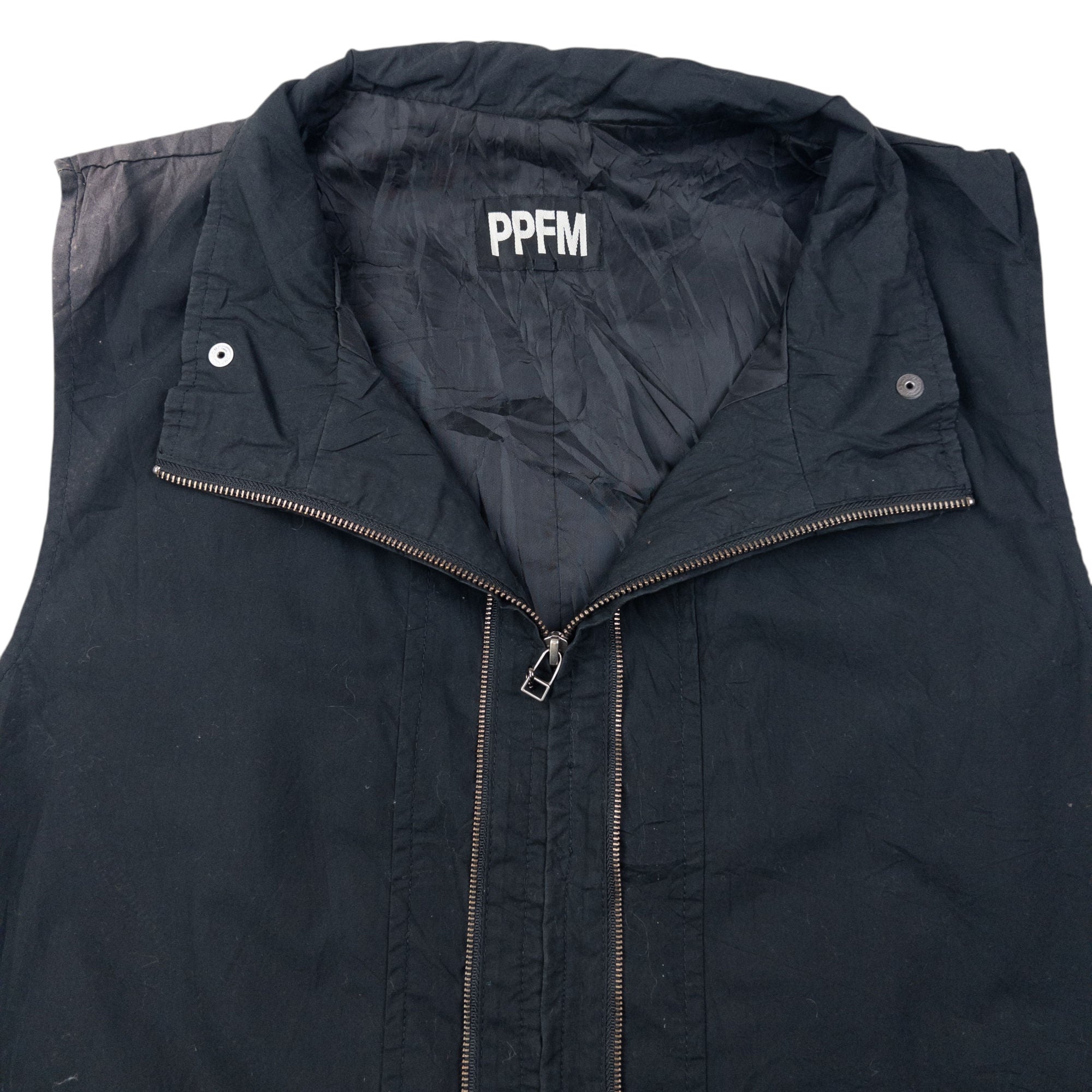 Vintage 2000s PPFM Zip Up Sleeveless Jacket Size XL