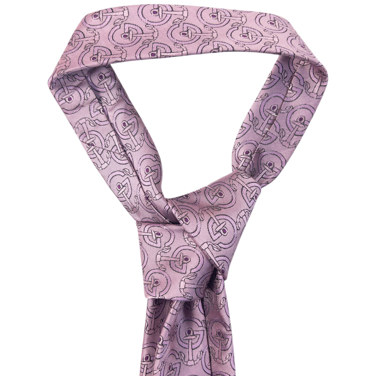 Vintage 2000s Gucci Monogram Anchor Silk Tie