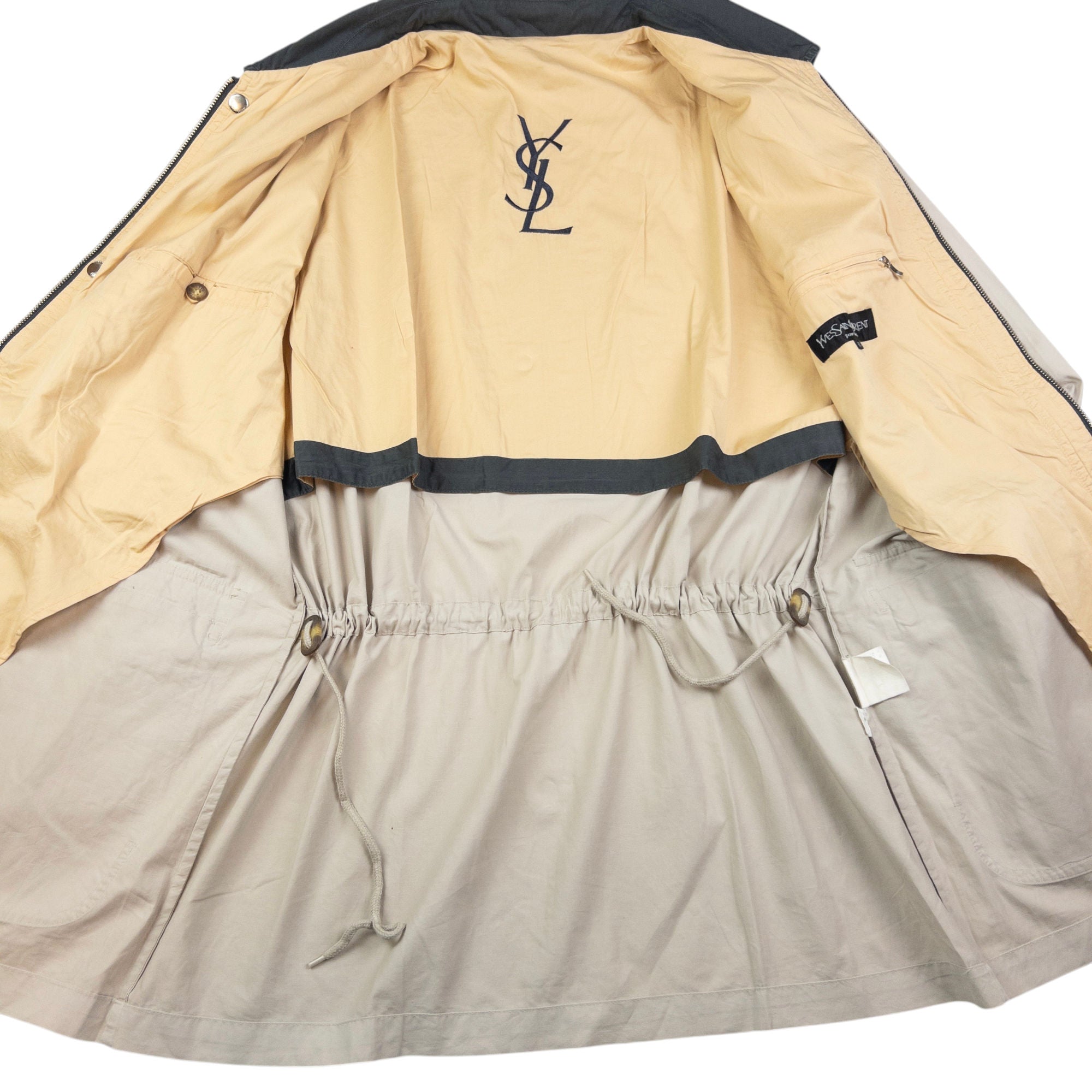 Vintage YSL Yves Saint Laurent Zip Up Jacket Size M