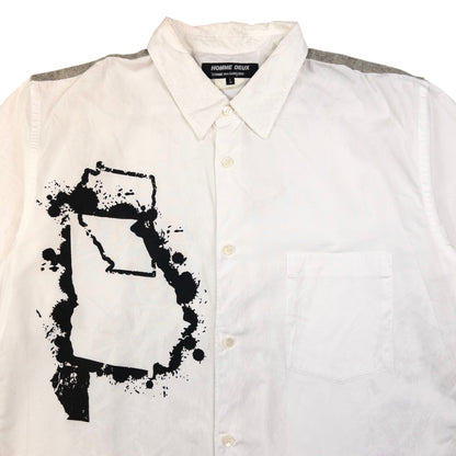 Vintage Comme Des Garçons HOMME DEUX Long Sleeve Button Up Shirt Size L