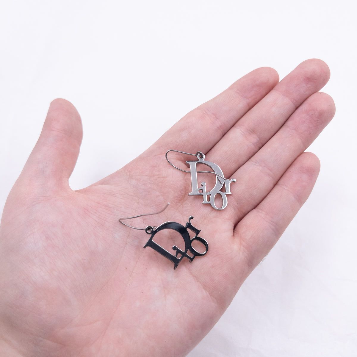 Vintage 2000s Dior By John Galliano Logo Earrings