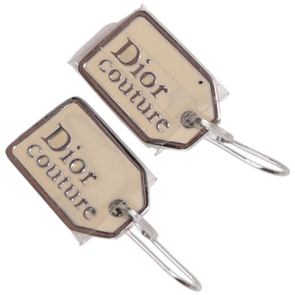 Vintage 2000s Dior By John Galliano Tag Earrings