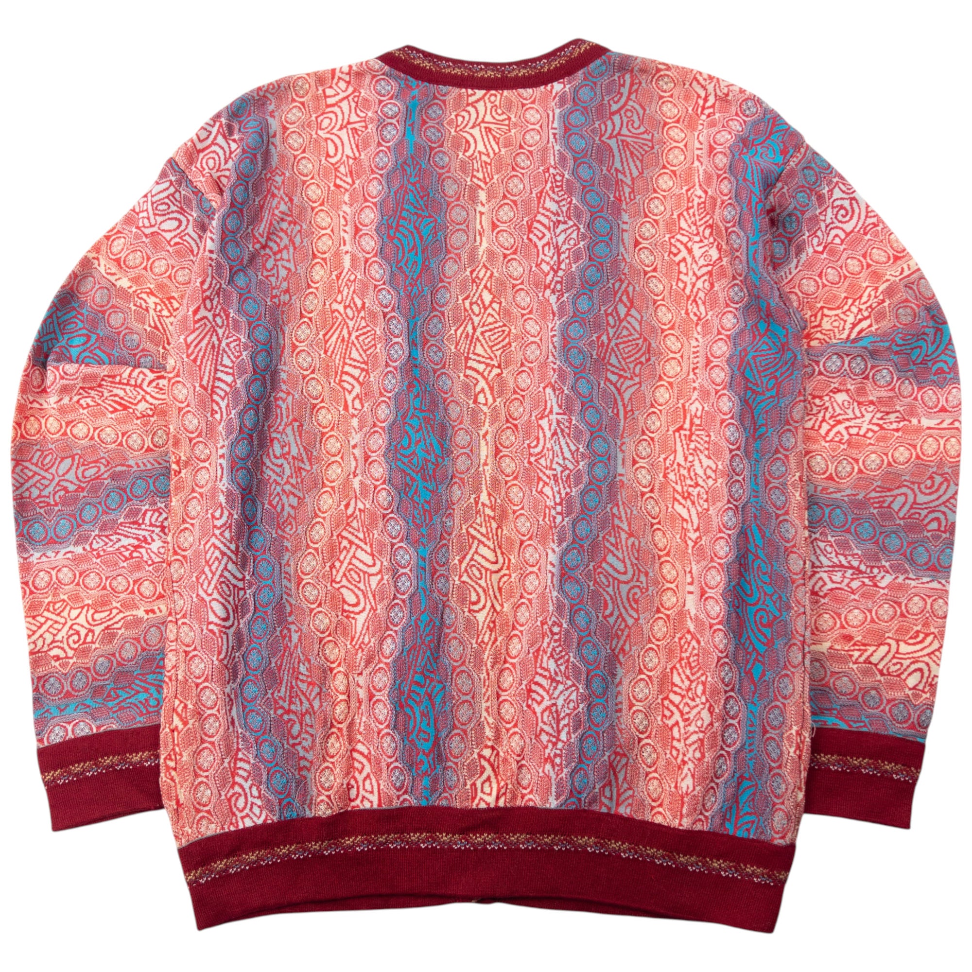 Vintage Coogi Mix Pattern Cardigan Size S