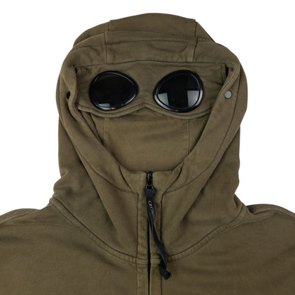 Vintage CP Company Goggle Hood Zip Up Hoodie Size XL