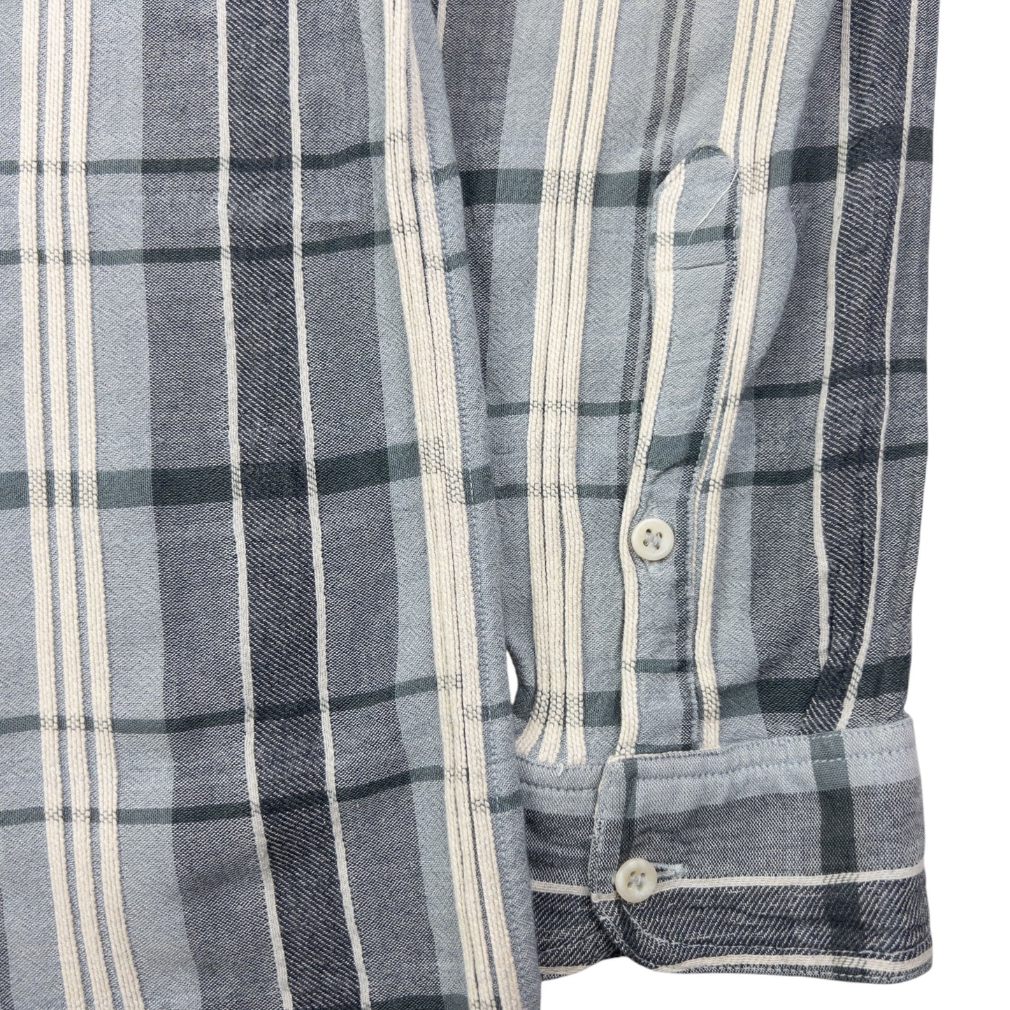 Vintage Armani Jeans Checkered Long Sleeve Button Up Shirt Size L