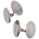 Vintage YSL Yves Saint Rive Gauche Embossed Chain Cuff Links
