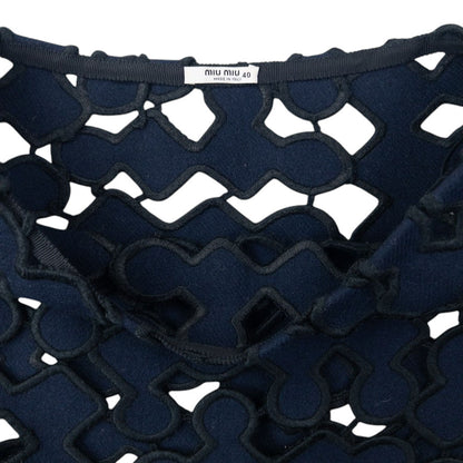 Vintage Miu Miu Cut-Out Mini Skirt Womens Size W26