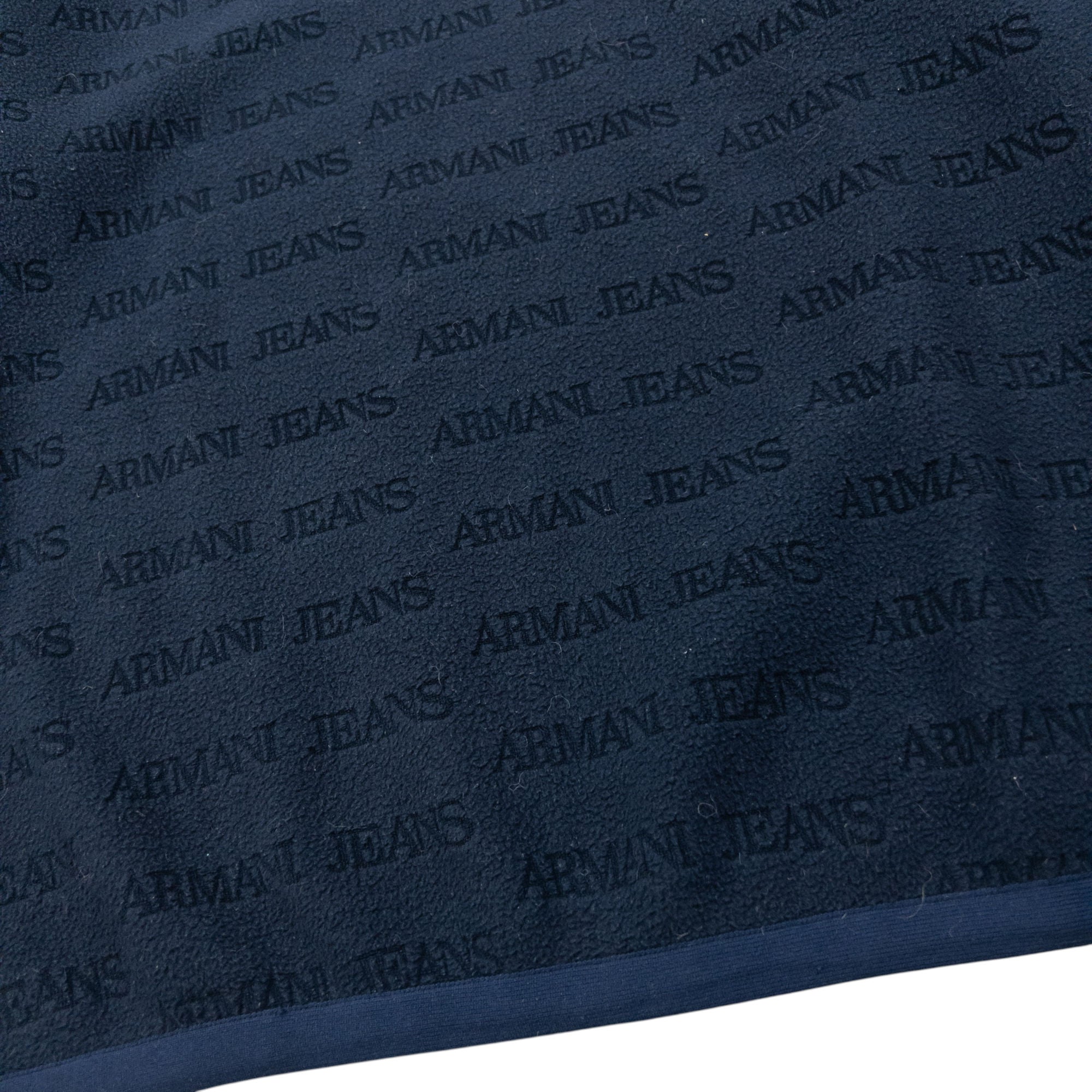 Vintage 90s Armani Jeans Monogram Fleece Sweatshirt Size M