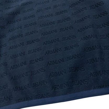 Vintage 90s Armani Jeans Monogram Fleece Sweatshirt Size M