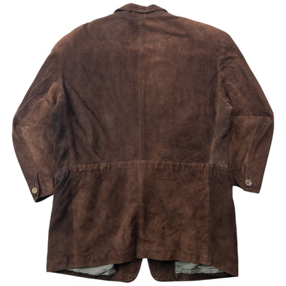 Vintage Hugo Boss Suede Button Up Jacket Size