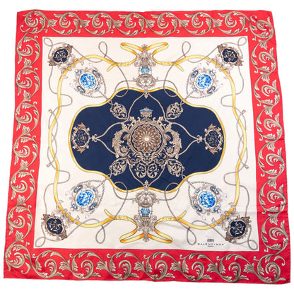 Vintage 90s Balenciaga Jewel Print Silk Scarf