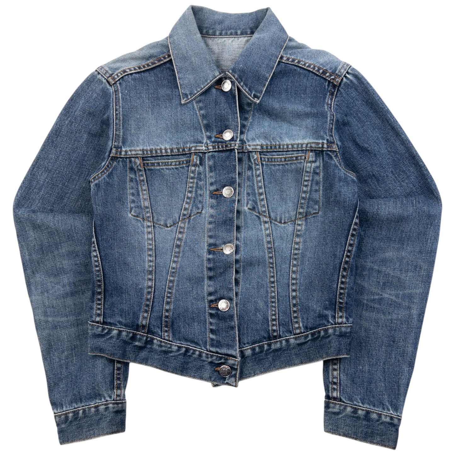 Vintage 2000s Gucci By Tom Ford Button Up Denim Jacket Womens Size S
