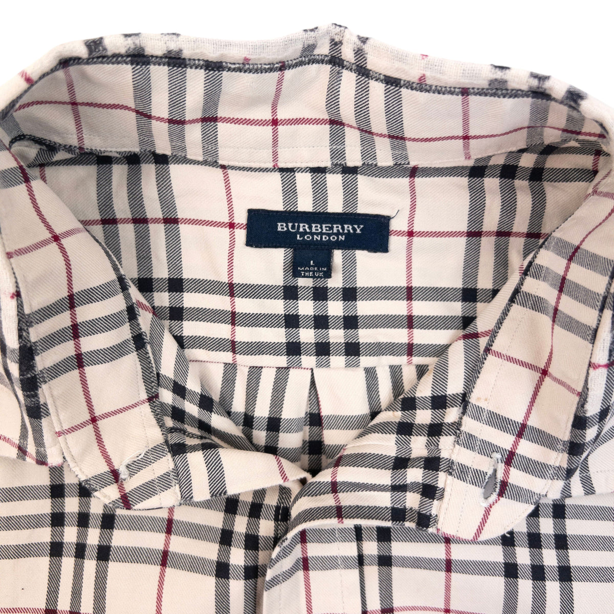 Vintage 2000s Burberry Nova Check Long Sleeve Button Up Shirt Size L