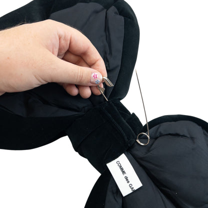 Vintage Comme Des Garçons Velour Oversized Bow Pin