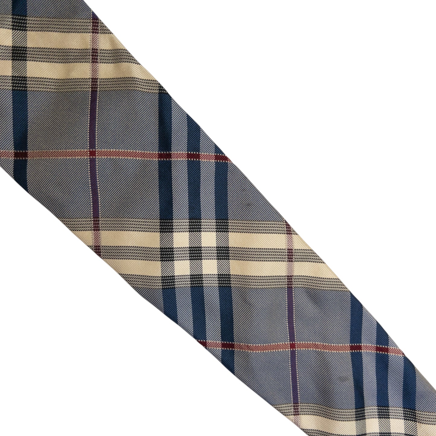 Vintage Burberry Nova Check Silk Tie