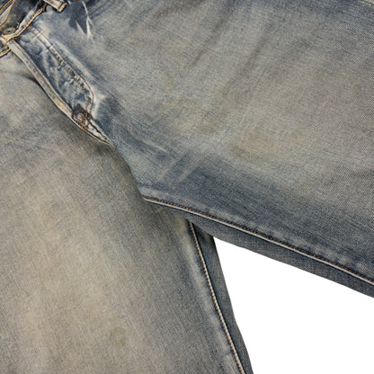 Vintage Evisu Double Gull Japanese Denim Shorts Size W32