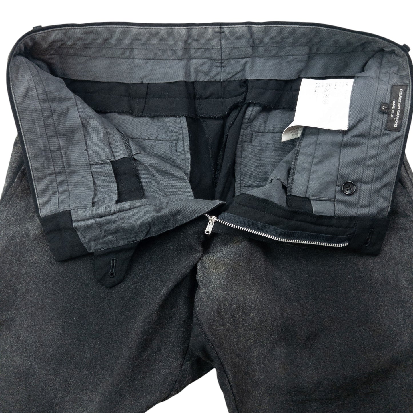 Vintage 2000s Comme Des Garçons HOMME Plus Double Waist Trousers Size W31