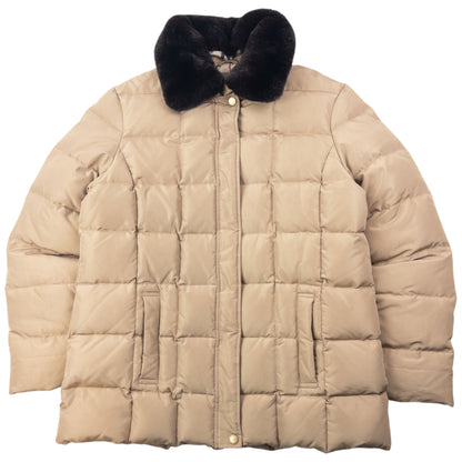 Vintage 2000s Burberry Nova Check Lined Quilted Puffer Jacket Womens Size L