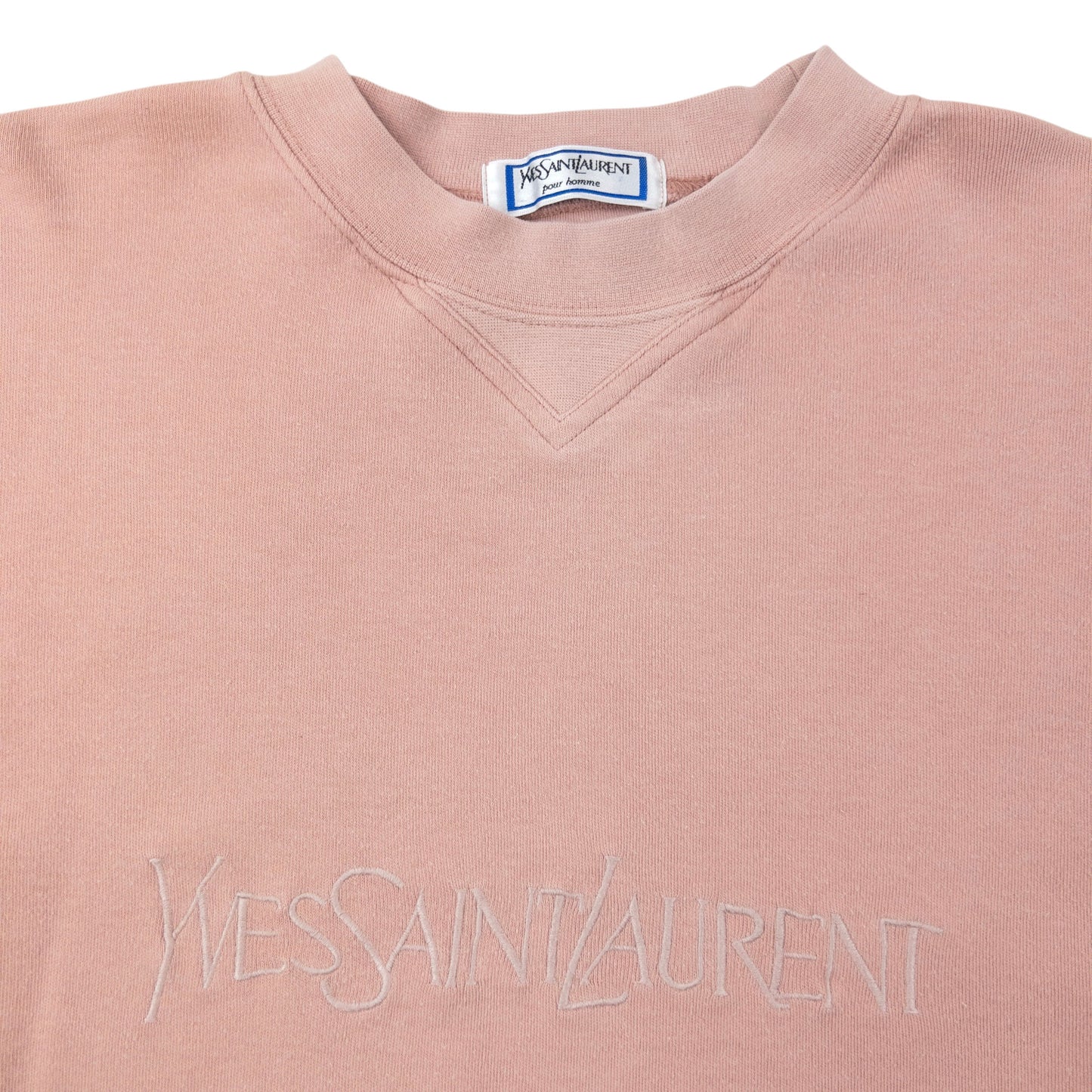 Vintage 80s YSL Yves Saint Laurent Embroidered Sweatshirt Size M