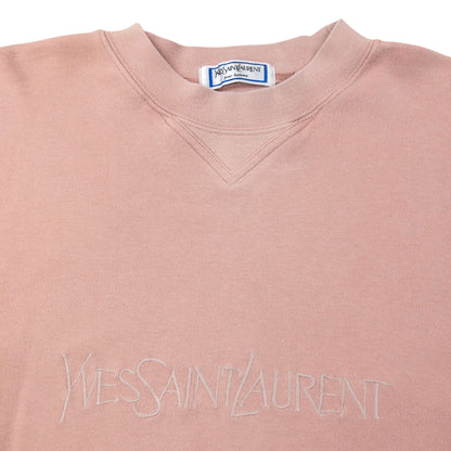 Vintage 80s YSL Yves Saint Laurent Embroidered Sweatshirt Size M