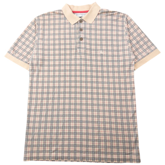 Vintage 90s Burberry Nova Check Polo Shirt Size M