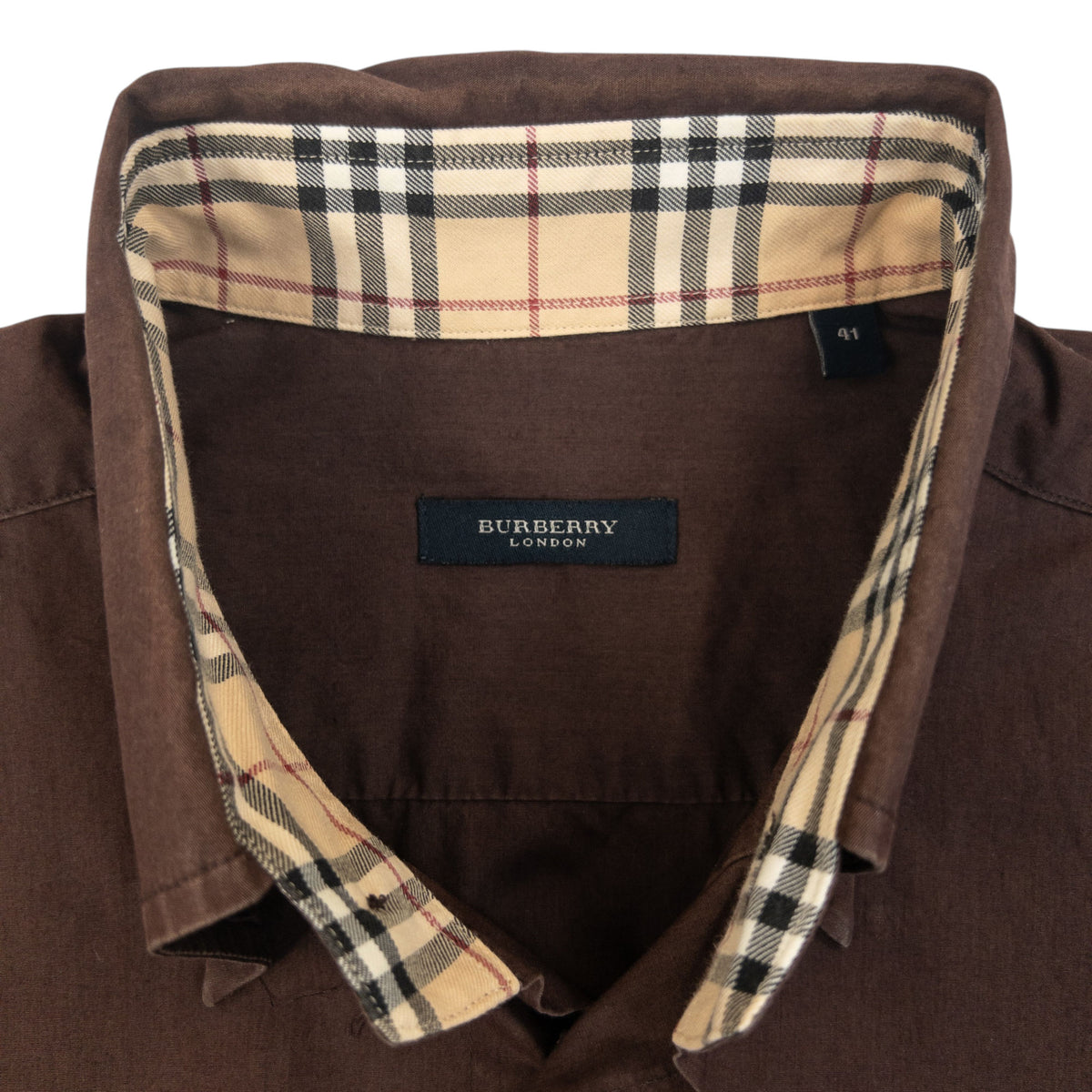 Vintage 2000s Burberry Nova Check Cuff Long Sleeve Button Up Shirt Size XL