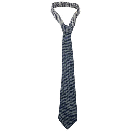 Vintage 90s Issey Miyake Zig Zag Pattern Silk Tie