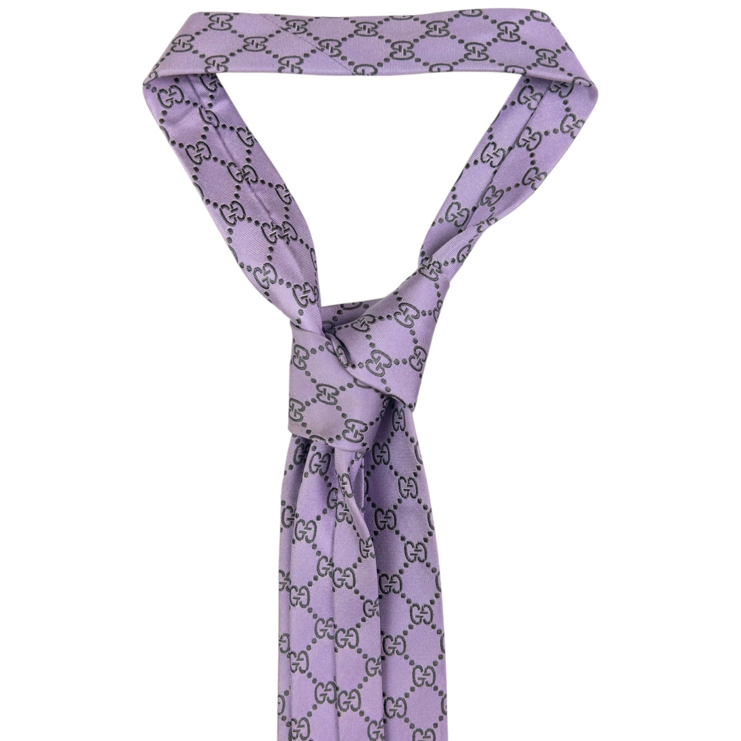 Vintage Gucci Monogram Silk Tie