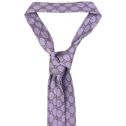 Vintage Gucci Monogram Silk Tie